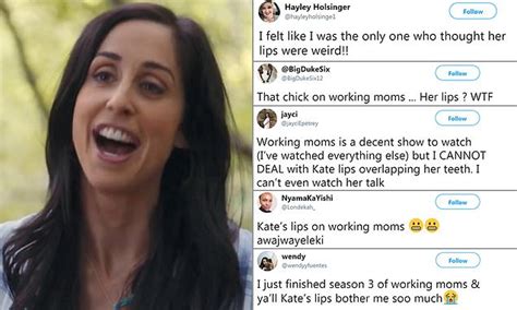 Working Moms star mocked for super distracting thin upper lip